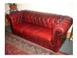 two stunning antique leather 3 seater chesterfield sofas....